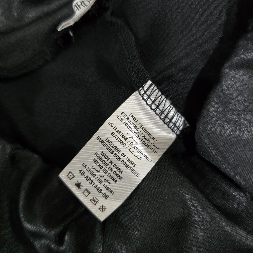 Ardene Washed Faux Leather Black Leggings - Picture 4 of 8